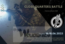 Czarna taktyka CQB - Close Quarters Battle - Zagórz 16-18.06.2023